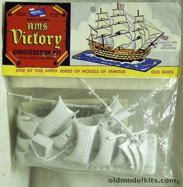 Airfix HMS Victory With Sails - Type One Logo - Bagged, 1306 plastic model kit